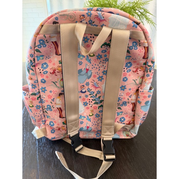 Petunia Pickle Bottom Disney Cinderella Pink Floral Backpack Diaper Bag - Picture 6 of 10